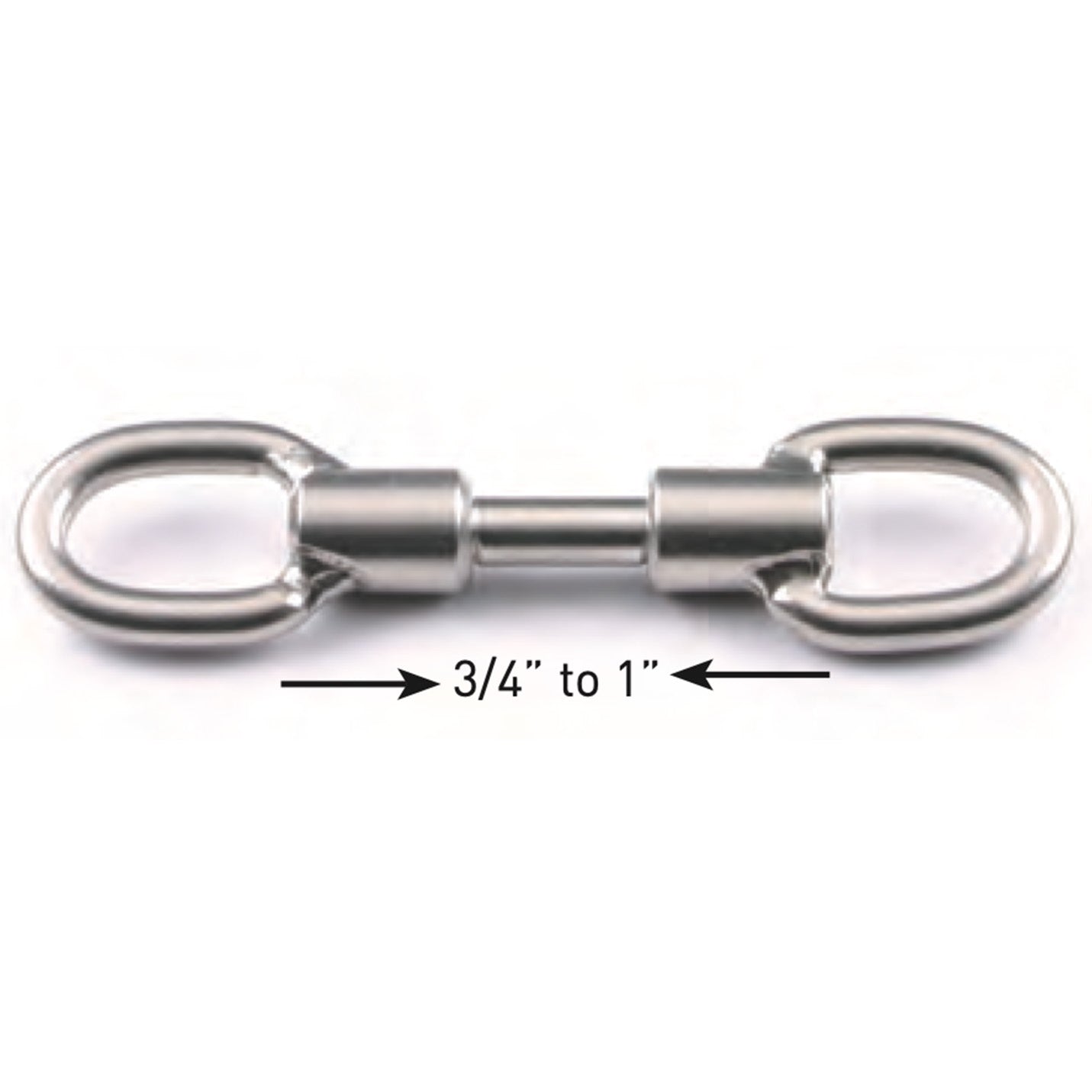 Johnson Marine stainless steel stantion eye to eye fitting 22-100