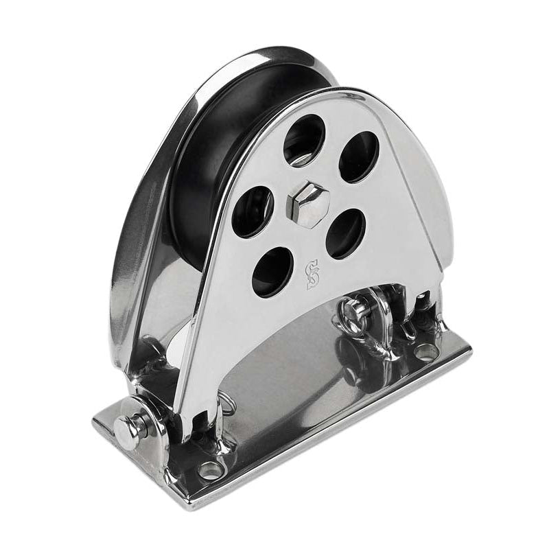 Half-Moon Mast Base/Hinged/Alum. 32-15-UC