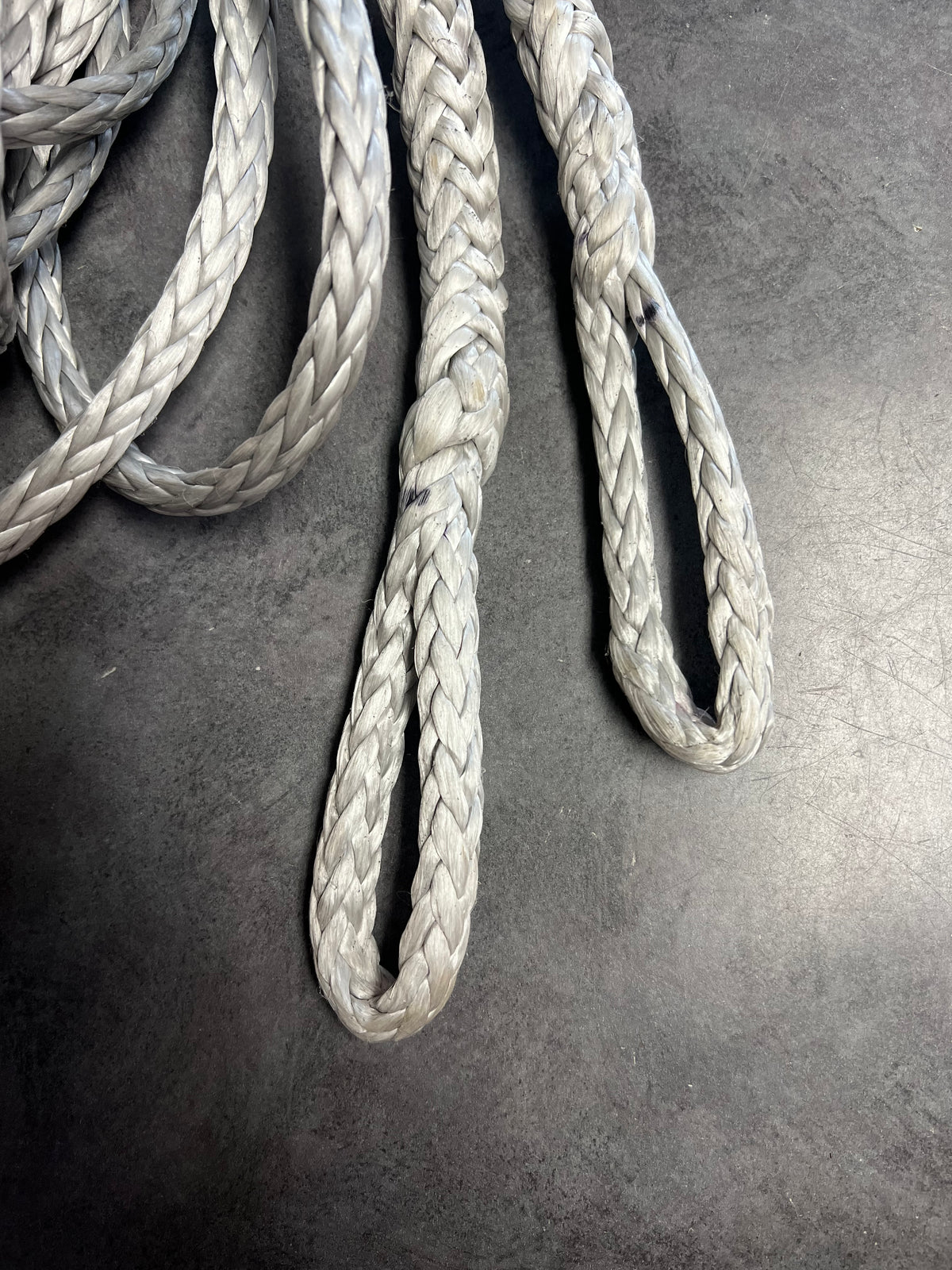 Pre-Cut STS-HSR, Silver, 9 mm, 77' 4" Finished Length, with Eyes Spliced at Each End
