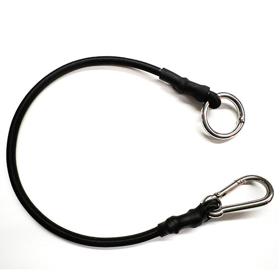 15” x 1 / 4” Shock Cord with Spring Clip and round ring on each end