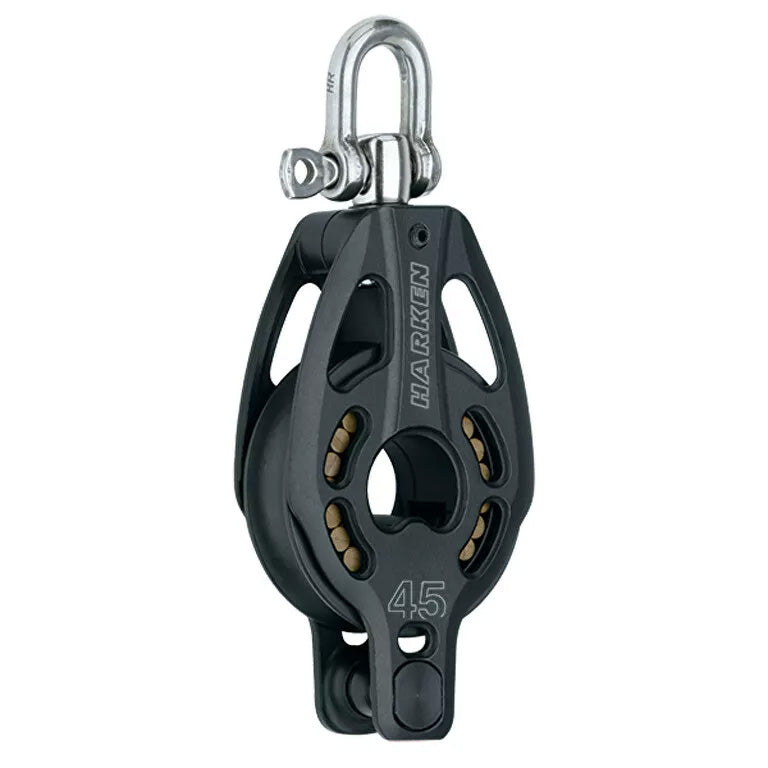 Harken 45 mm Aluminum Block — Swivel, Becket - #3392