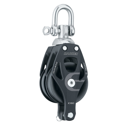 Element Block, 60mm, Double Swivel  w/Becket - 6270