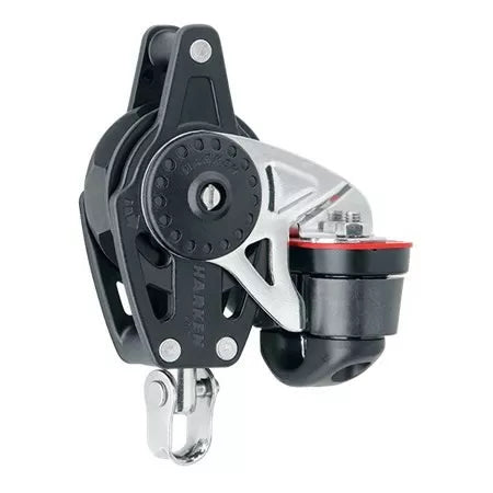 Harken 2611 40mm Ratchet Block with Swivel Becket Cam Cleat