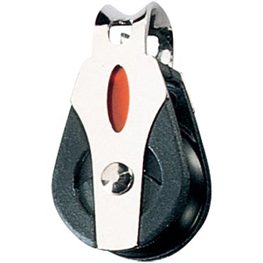 Black sheave and Stainless Steel side plates with smooth top saddle