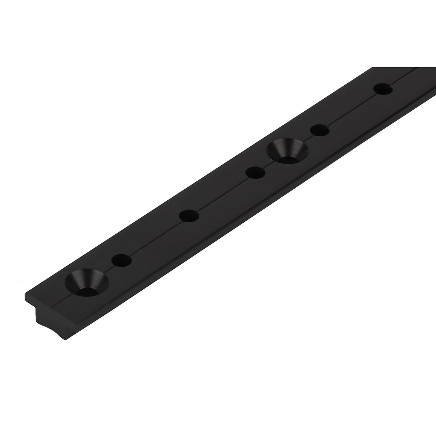 T-Track, 3/4"x1/8"(19x3mm), 2'(.6m) Black - #40-32