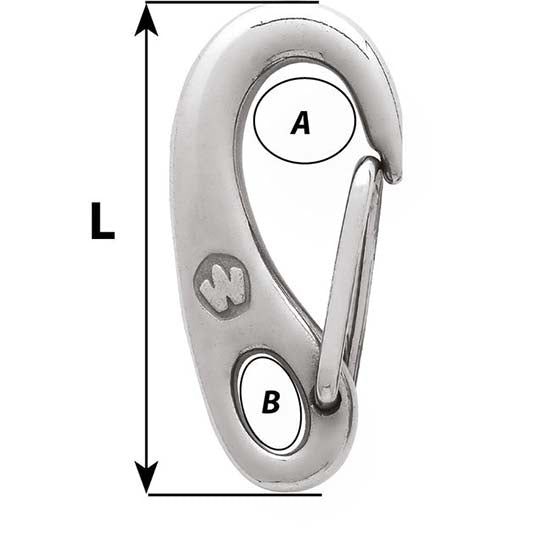 Diagram drawing of Wichard Safety Snap.
