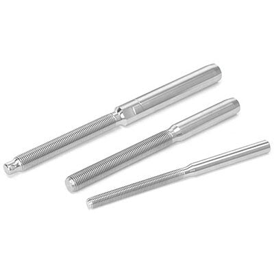 Lifeline Stud. 3/16" Wire. 1/4" x 3-1/4" LH thread. Machine Swage - LST0608104L-3