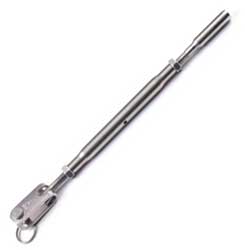 Lifeline Turnbuckle,Closed Body, 1/8" Wire x 1/4" T- Toggle - LTBC0408T-2