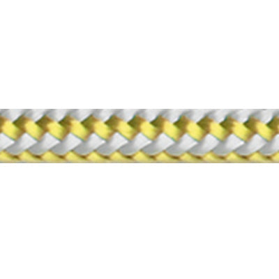 Yellow Robline Dingy rope, rope pattern is yellow with white flecks running through the length of the line.