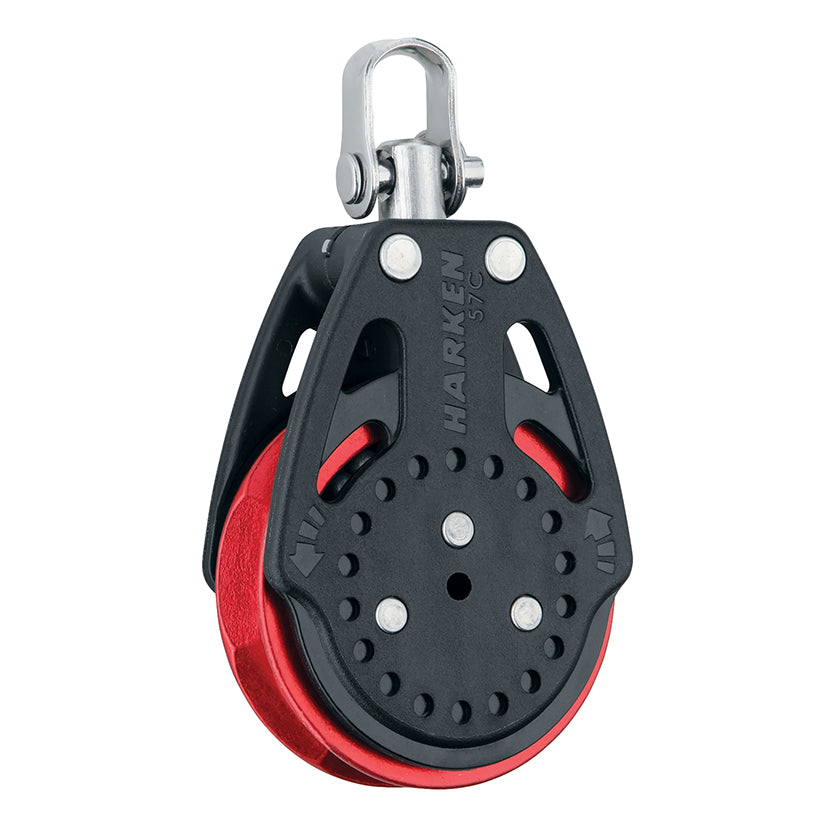 BLK-57MM CARBO RATCHAMATIC w/Red Sheave - #2625.RED