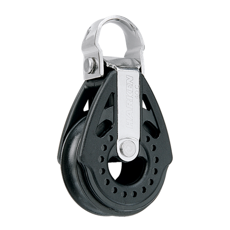 Black Harken 40 mm Carbo Block with Removable Strap - Part Number 2659SP