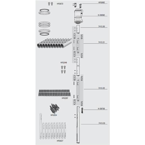H7413.32 - CONN-3 MKIV 14" BOT W/BUSHINGS