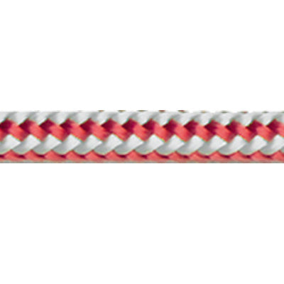 Red Robline Dingy rope, rope pattern is red with white flecks running through the length of the line.