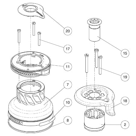 Harken Radial Winch Parts