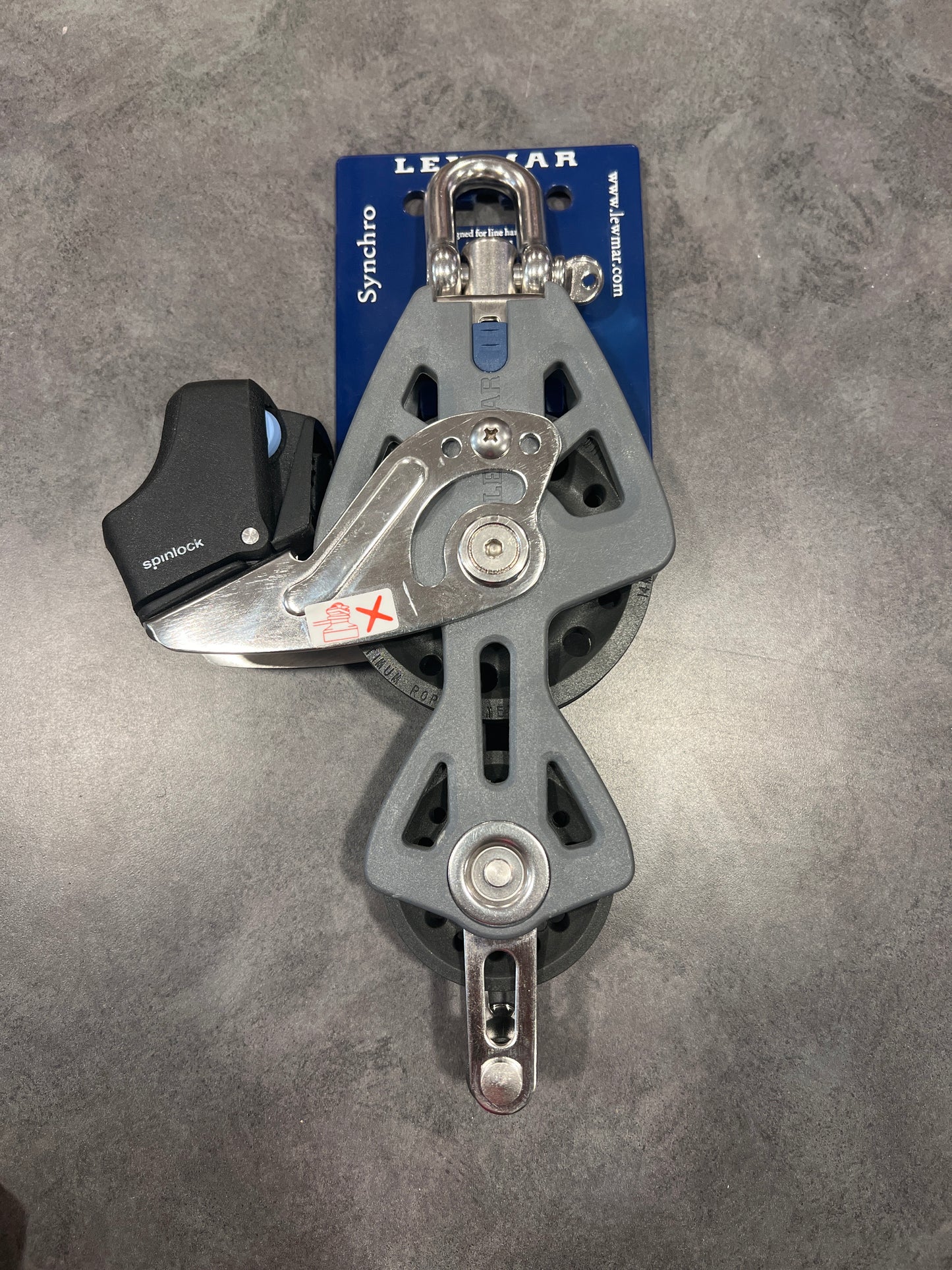 Lewmar 90mm Synchro Fiddle Becket Cam with Spinlock PX - Grey