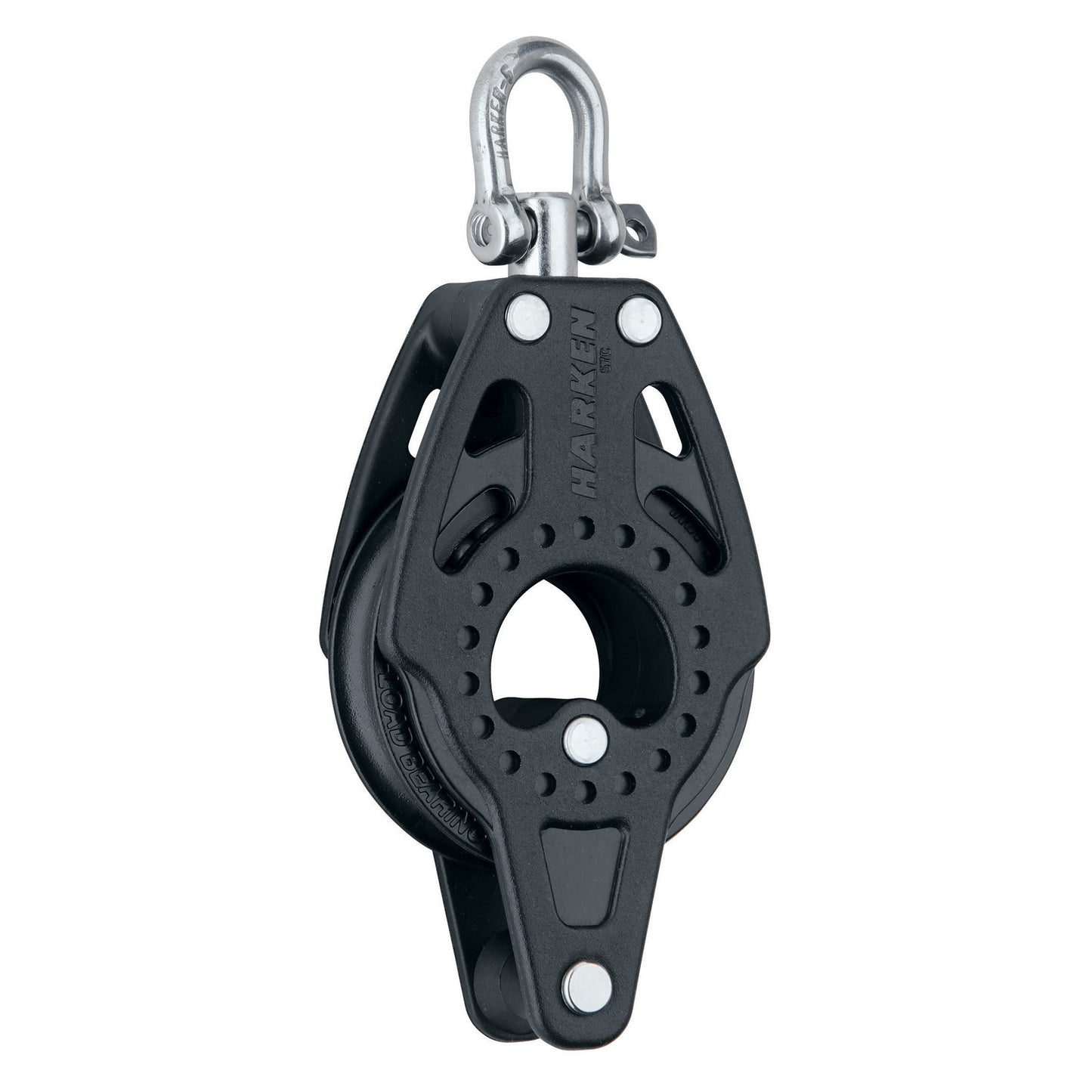 Black Harken 57mm Block w Swivel and Becket 2601 