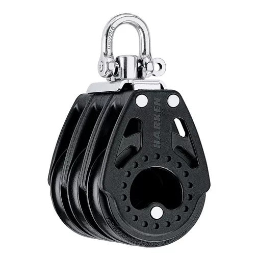 Black Harken 57mm Triple Block Swivel 2604