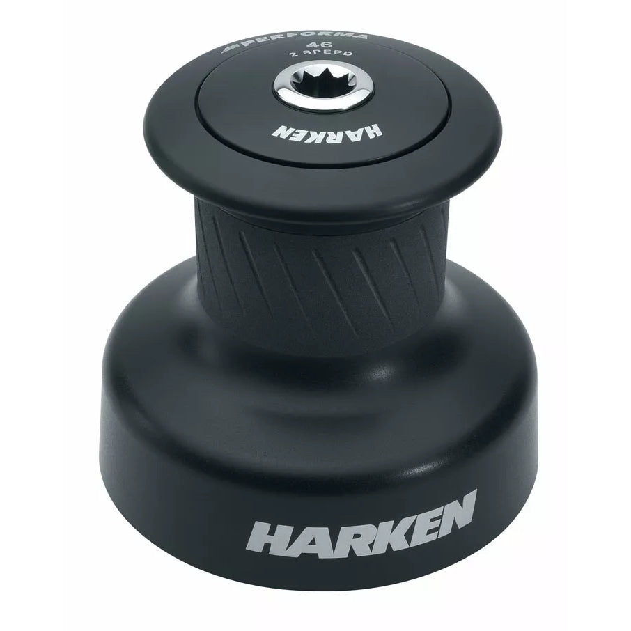 Harken 46 Plain-Top Performa Alum Winch, 2-Speed - 46.2PTP