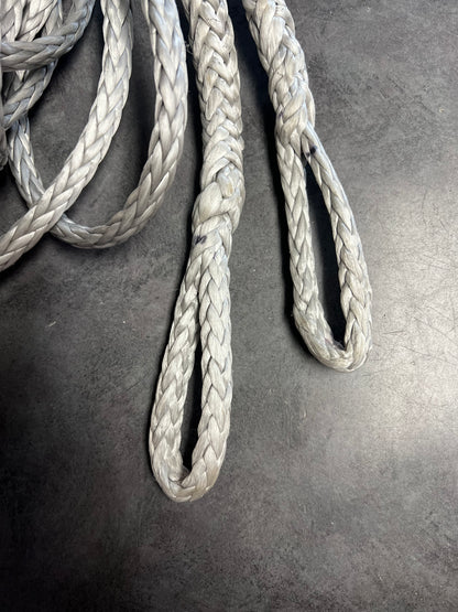 Pre-Cut STS-HSR, Silver, 9 mm, 77' 4" Finished Length, with Eyes Spliced at Each End