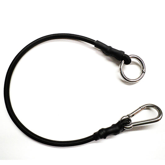 15” x 1 / 4” Shock Cord with Spring Clip and round ring on each end