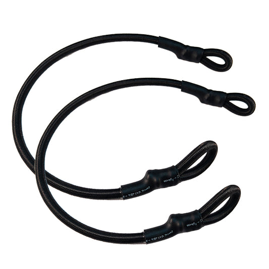 A Pair of 12” x 1 / 4” Shock Cords with loops on each end