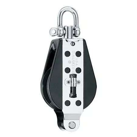 Harken 1550 - 76mm Midrange Hexaratchet Block with Becket - Starboard