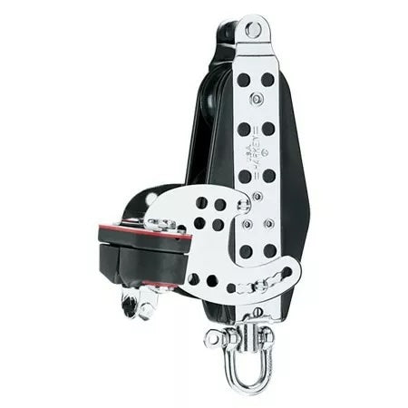Harken 1564 - 76mm Fiddle Block with Becket and Cam Cleat
