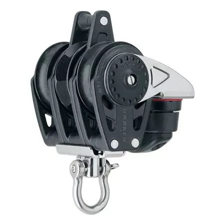 Harken 2613 40mm Triple Ratchet Block with Swivel Becket and Cam Cleat