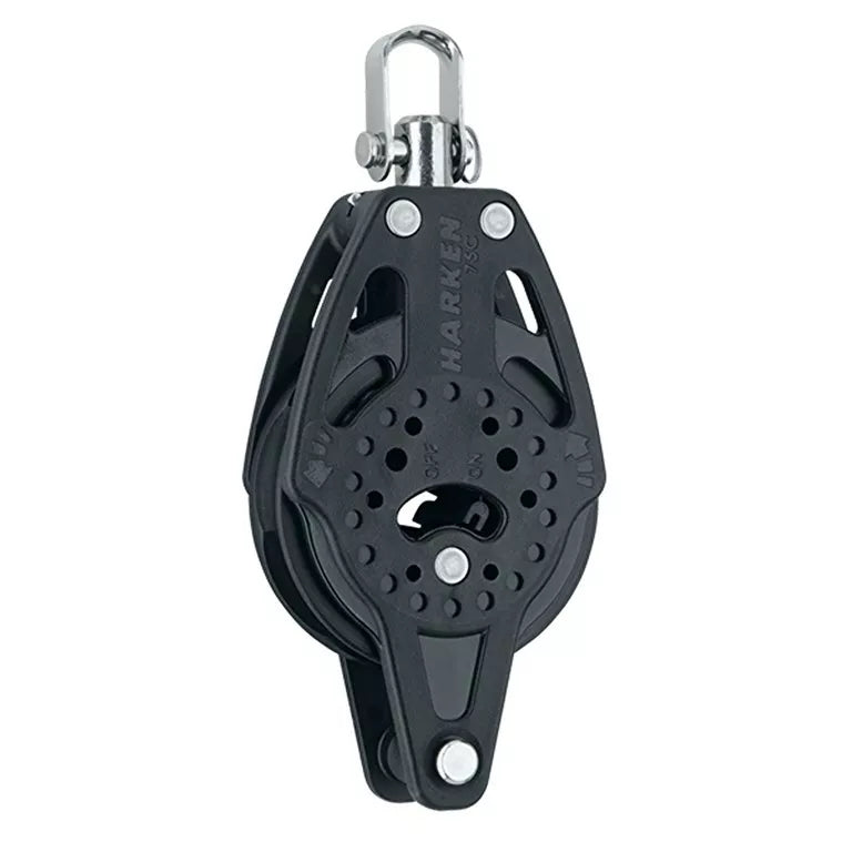 Harken 2671 - 75mm Ratchet Block with Swivel and Becket