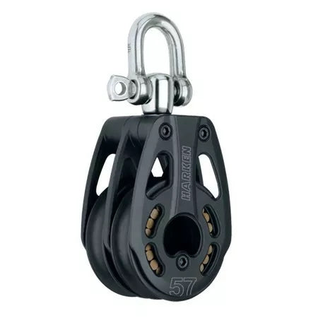 Harken 3217 - 57mm Aluminum Double Block with Swivel