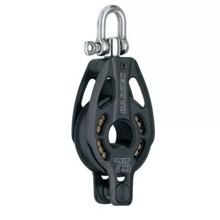 Harken 3232 - 75mm Aluminum Block with Swivel and Becket