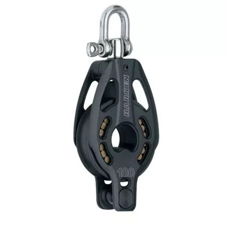 Harken 3247 - 100mm Aluminum Block with Swivel and Becket