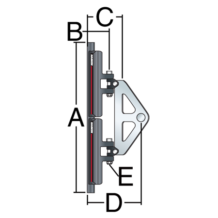 Harken 13mm CB Headboard Car Assembly - #3813