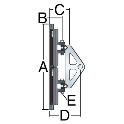 Harken 13mm CB Headboard Car Assembly - #3813
