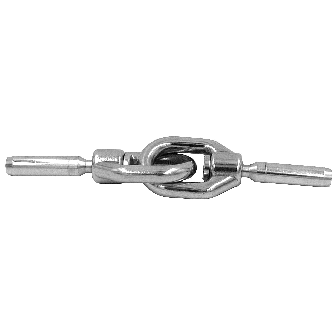 Lifeline Double Gate-Eye, Swivel, 3/16" Wire. Machine Swage - LDES06-3