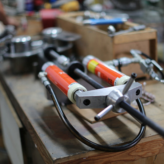 Wireteknik machine used for passive die swaging