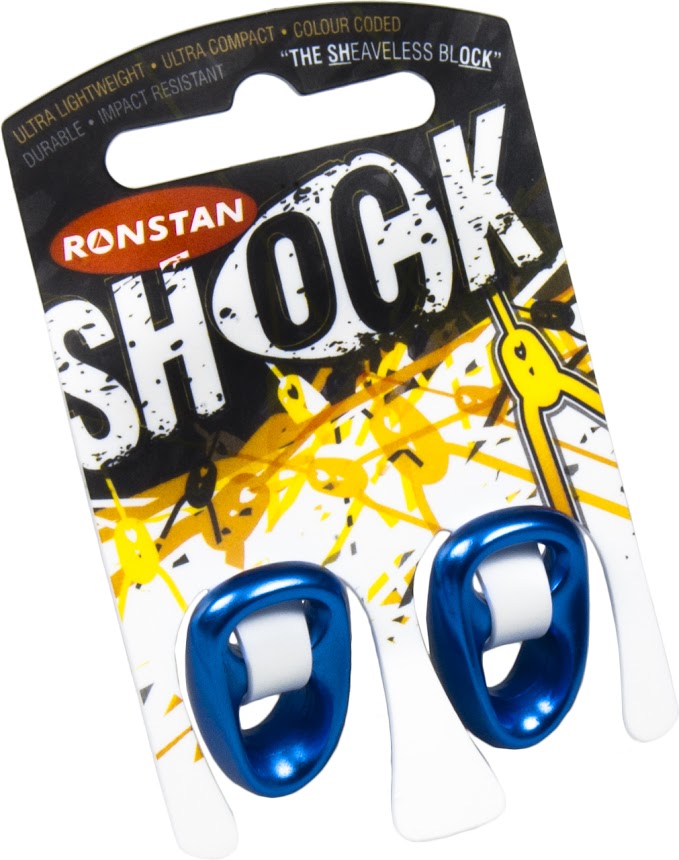 Ronstan Shock (Pair) 3/16" Line, 1/4" Webbing, Blue - RF8080BLU-2