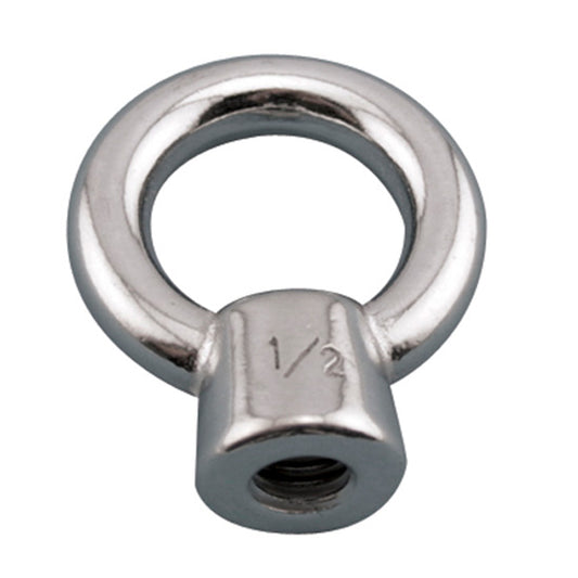 Stainless steel Threaded eye nut with a welded ring on top
