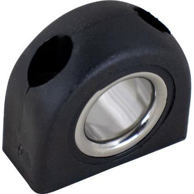 Black Injection Molded Nylon Fairlead with Stainless Steel Insert.