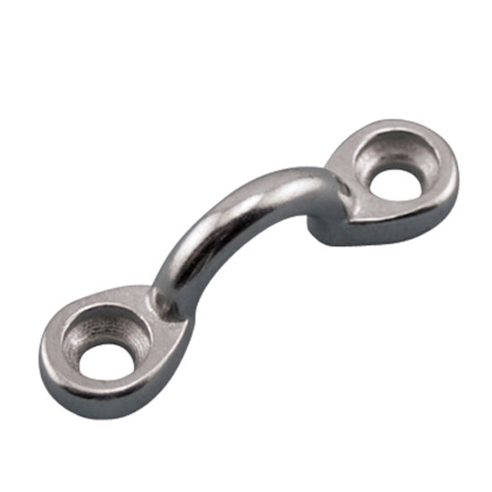 Stainless steel thick 2 hole padeye countersunk hole centers at 1 3/8”
