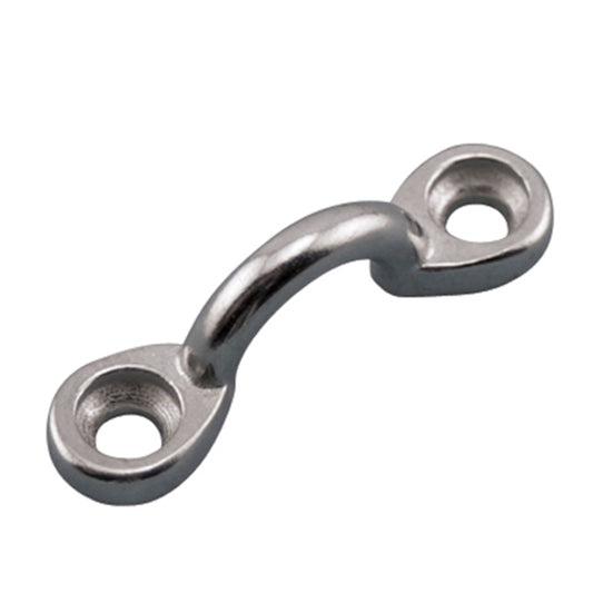 Stainless steel thick 2 hole padeye countersunk hole centers at 1 3/8”