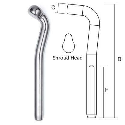 Swage Shroud Terminal for 3/16" & 5mm Wire - SWSHM05-4 ( #045-05 )