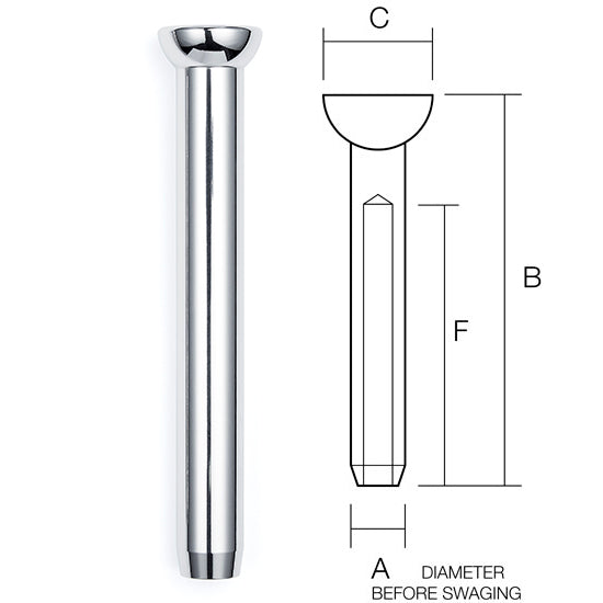 Swage Stemball, 1/2" Wire - SWSB16-4 ( #142-12 )