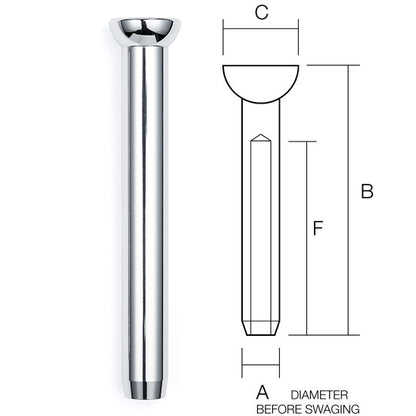 Swage Stemball, 1/2" Wire - SWSB16-4 ( #142-12 )