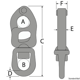 Tylaska T12 Trigger Shackle, Standard Bail