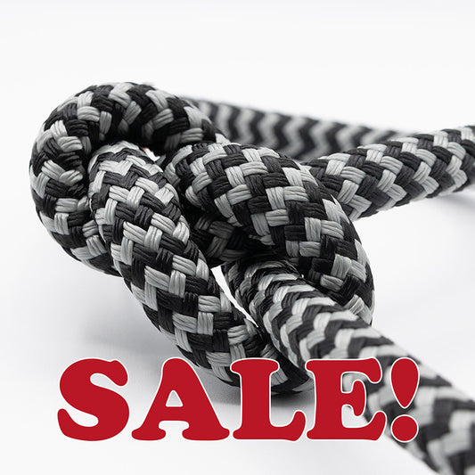 New England Ropes Viper 24 - Black color tied in knot