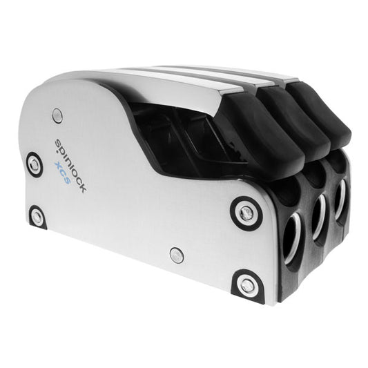XCS Triple Rope Clutch, 5/16" - 9/6" (8mm - 14mm) , Silver Alloy Body