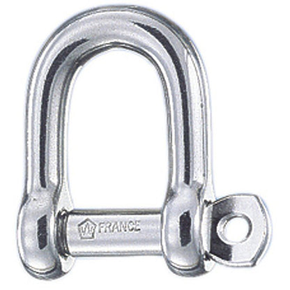 5/32” Diameter D Shackle with a thumb screw self-lock pin.