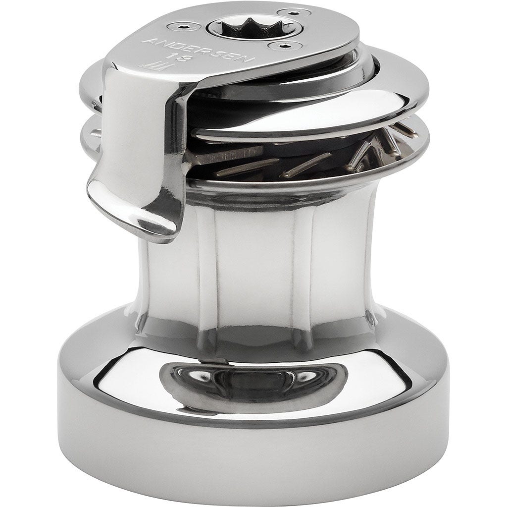 Andersen 18ST Stainless Steel Winch, Single Speed - RA2018010000