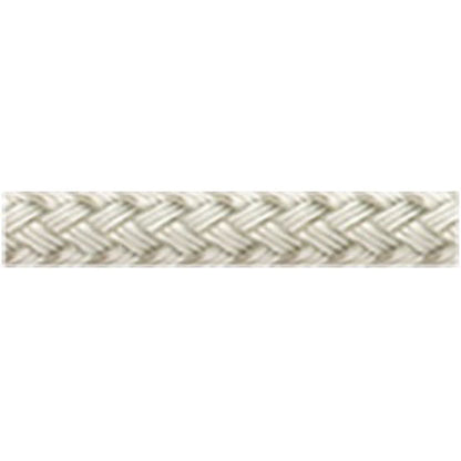 Solid white double braid rope.
